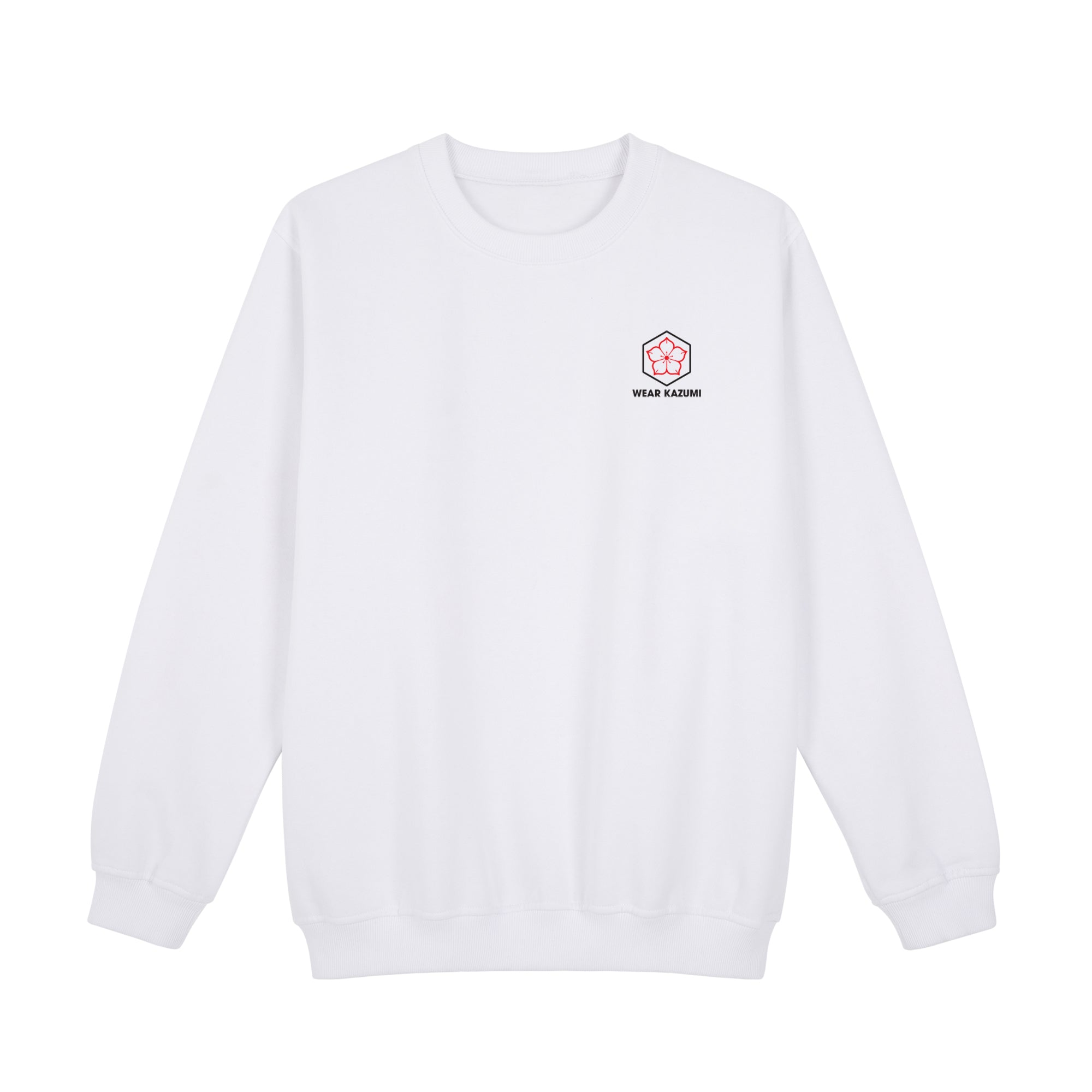Koi Charm Sweatshirt — White Front | Wear Kazumi