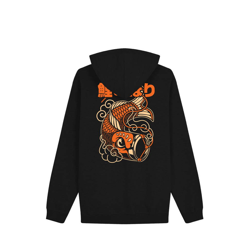 Koi Lantern Hoodie — Black Back | Wear Kazumi