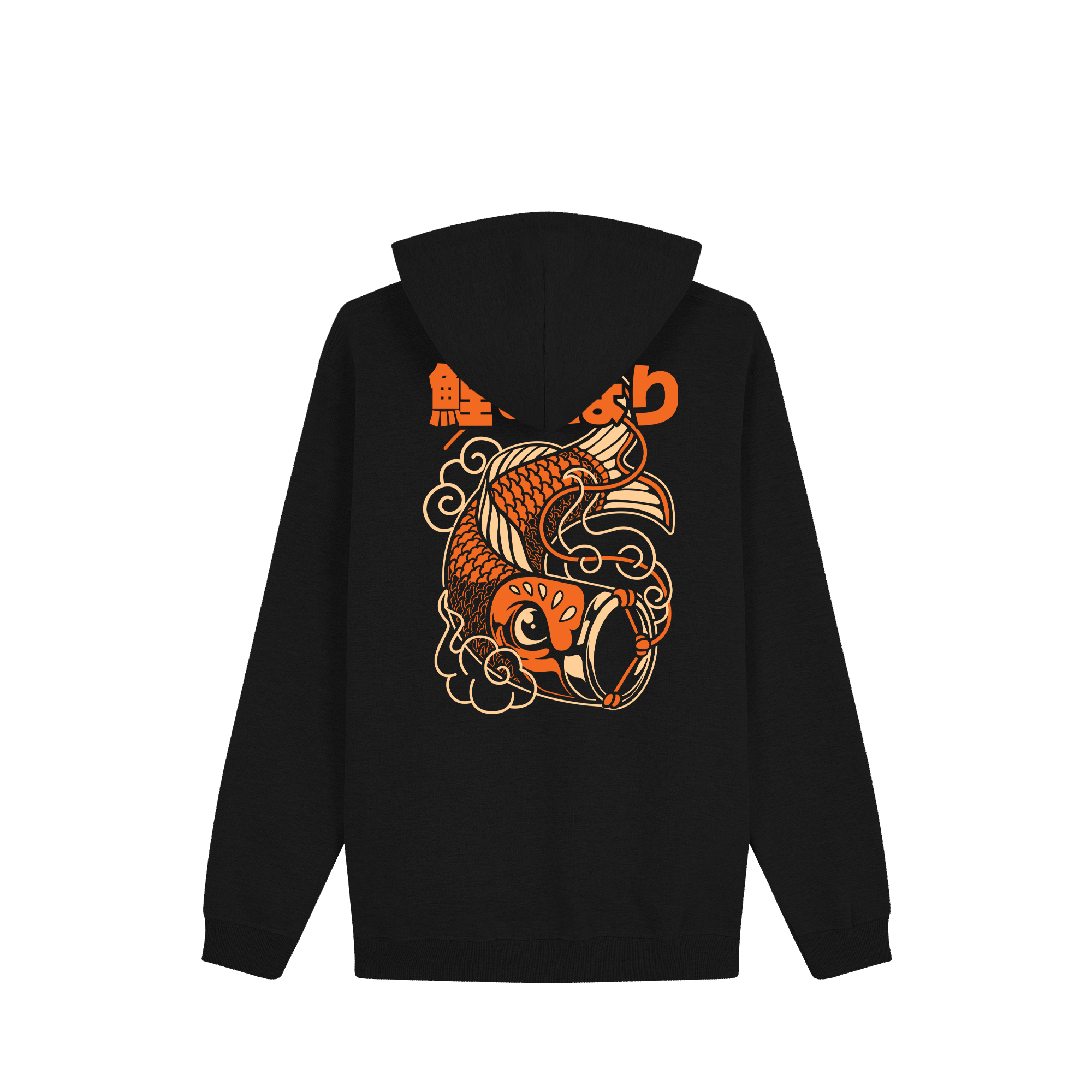 Koi Lantern Hoodie — Black Back | Wear Kazumi