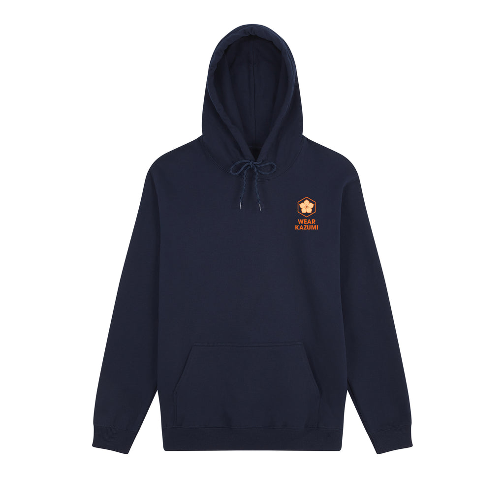 Koi Lantern Hoodie — Navy Front | Wear Kazumi