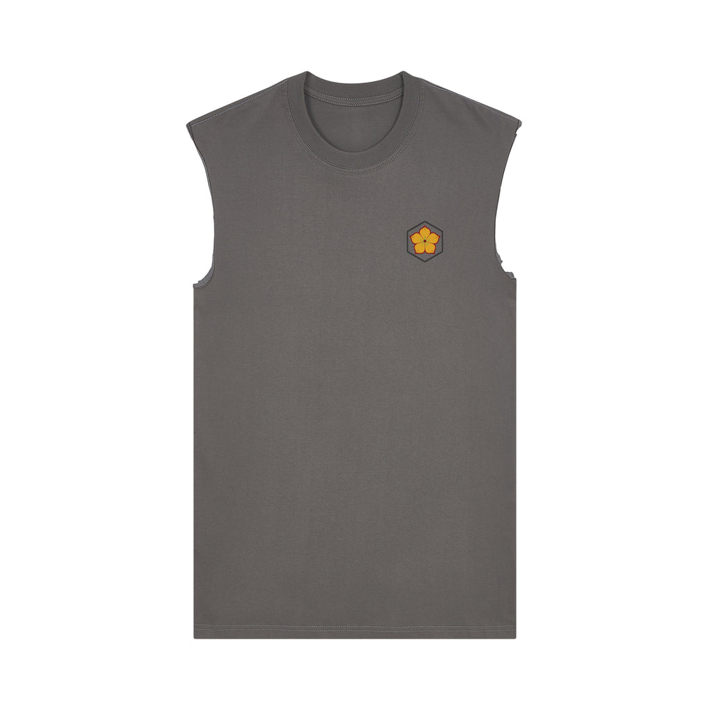 MenRui Muscle Tee — Gray Front | Wear Kazumi
