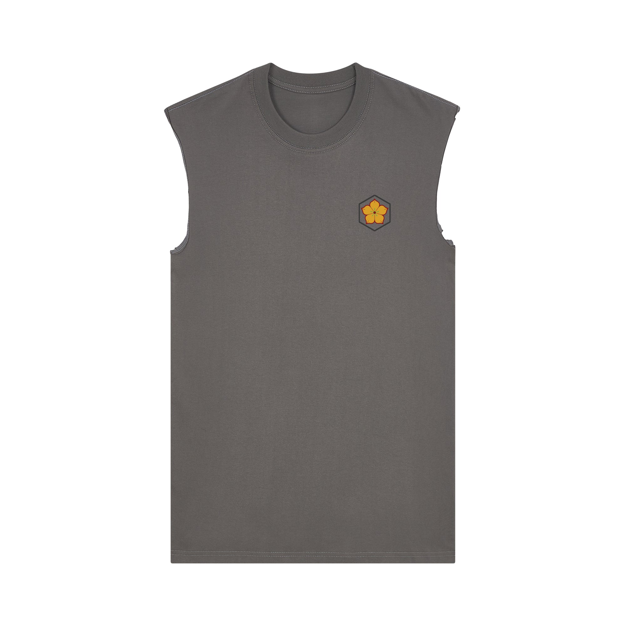 MenRui Muscle Tee — Gray Front | Wear Kazumi