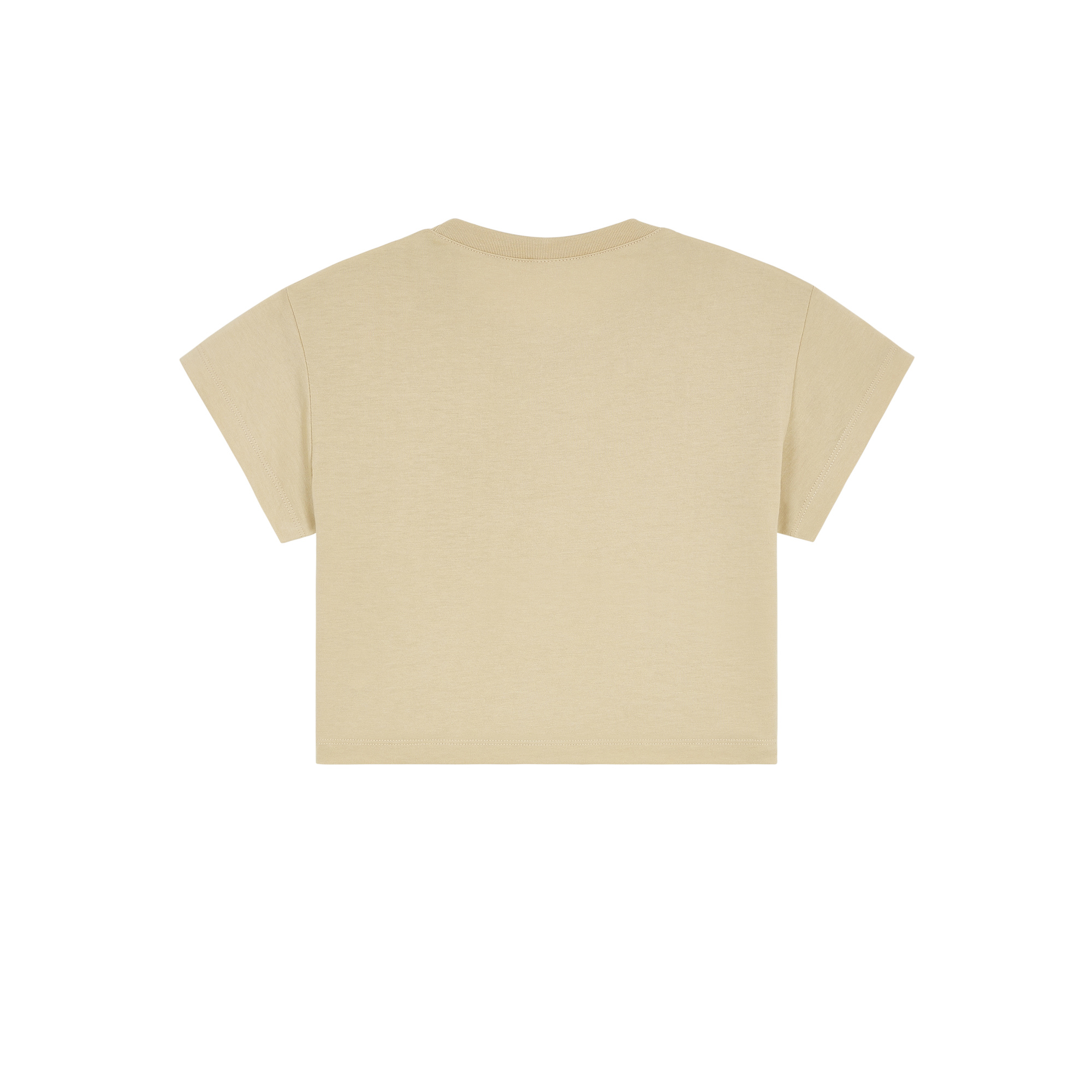 Minimalist Kazumi Crop Top — Beige Back | Wear Kazumi