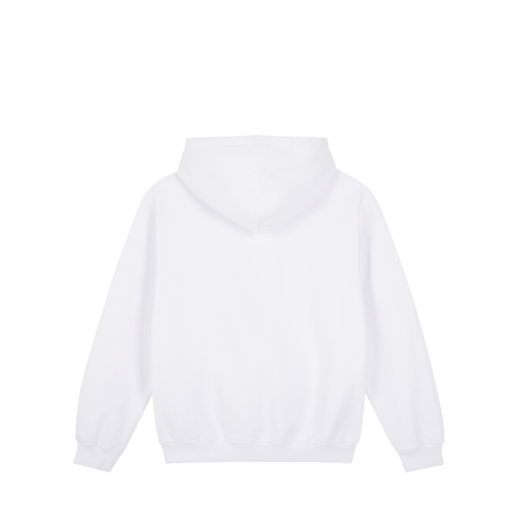 Minimalist Kazumi Hoodie — White Back | Wear Kazumi