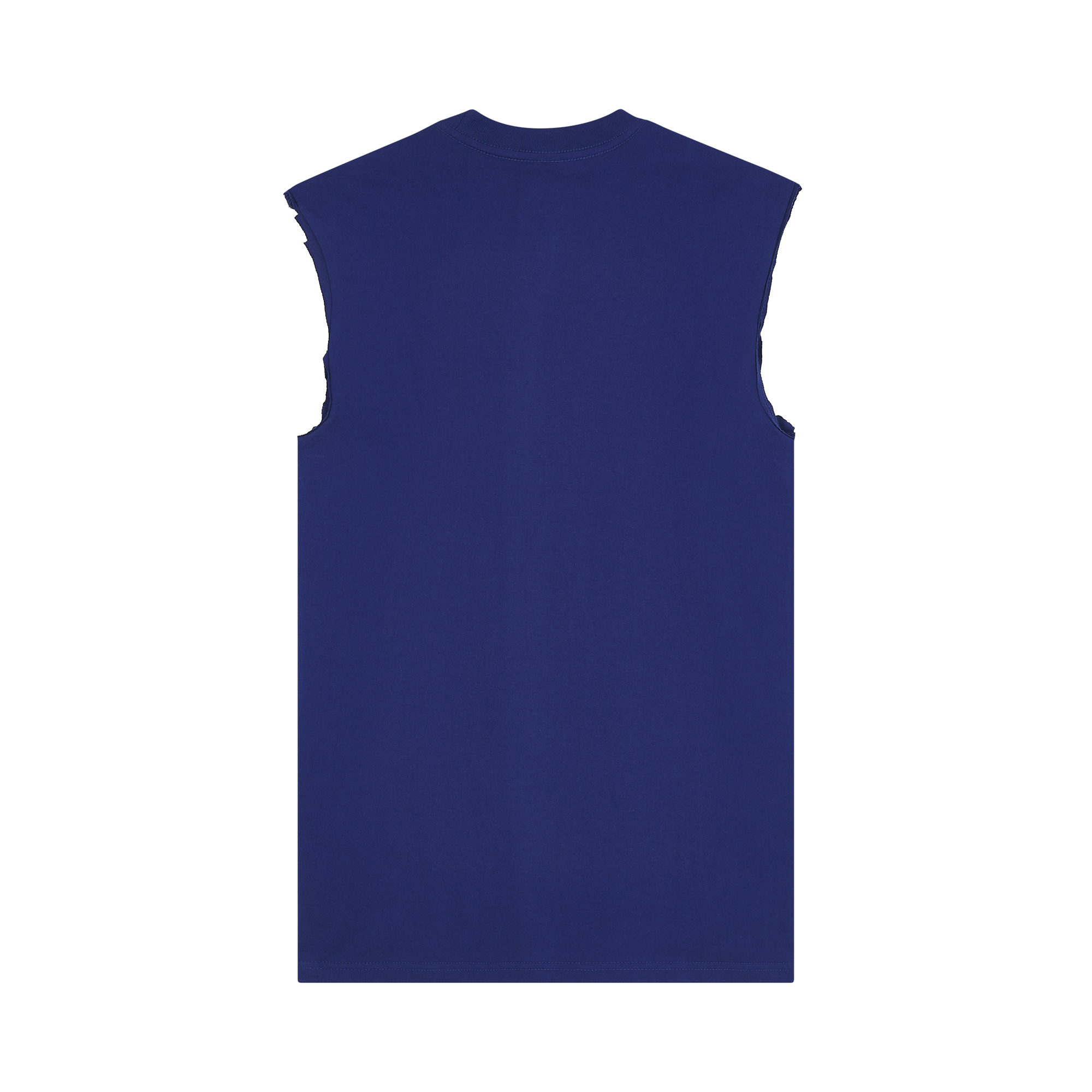 Minimalist Kazumi Muscle Tee — Navy Back | Wear Kazumi
