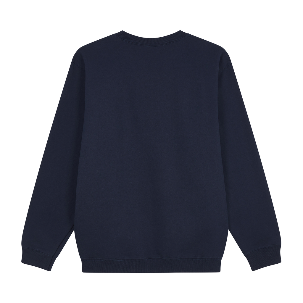 Minimalist Kazumi Sweatshirt — Navy Back | Wear Kazumi