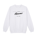 Minimalist Kazumi Sweatshirt — White Front | Wear Kazumi