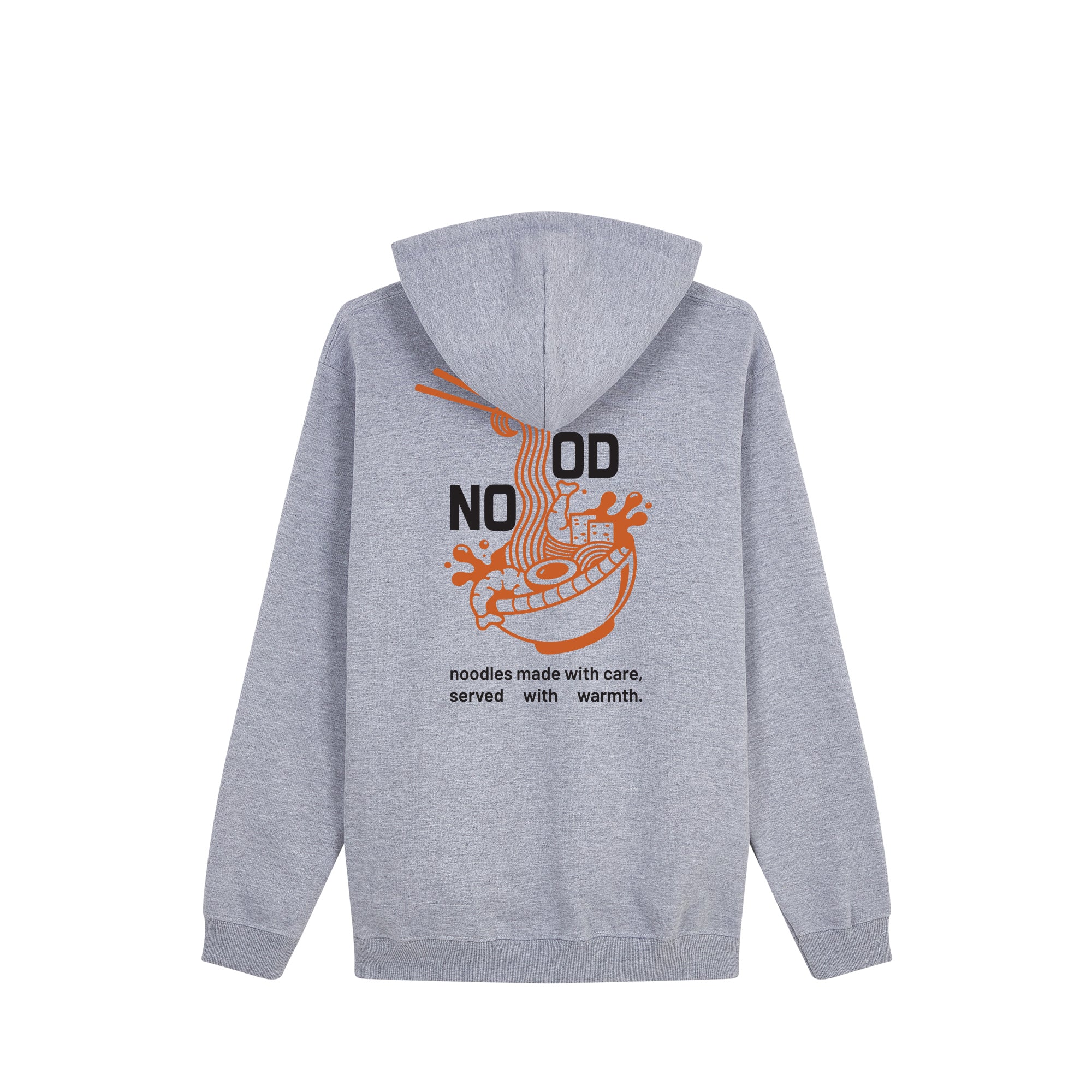 Noodles Hoodie — Gray Back | Wear Kazumi