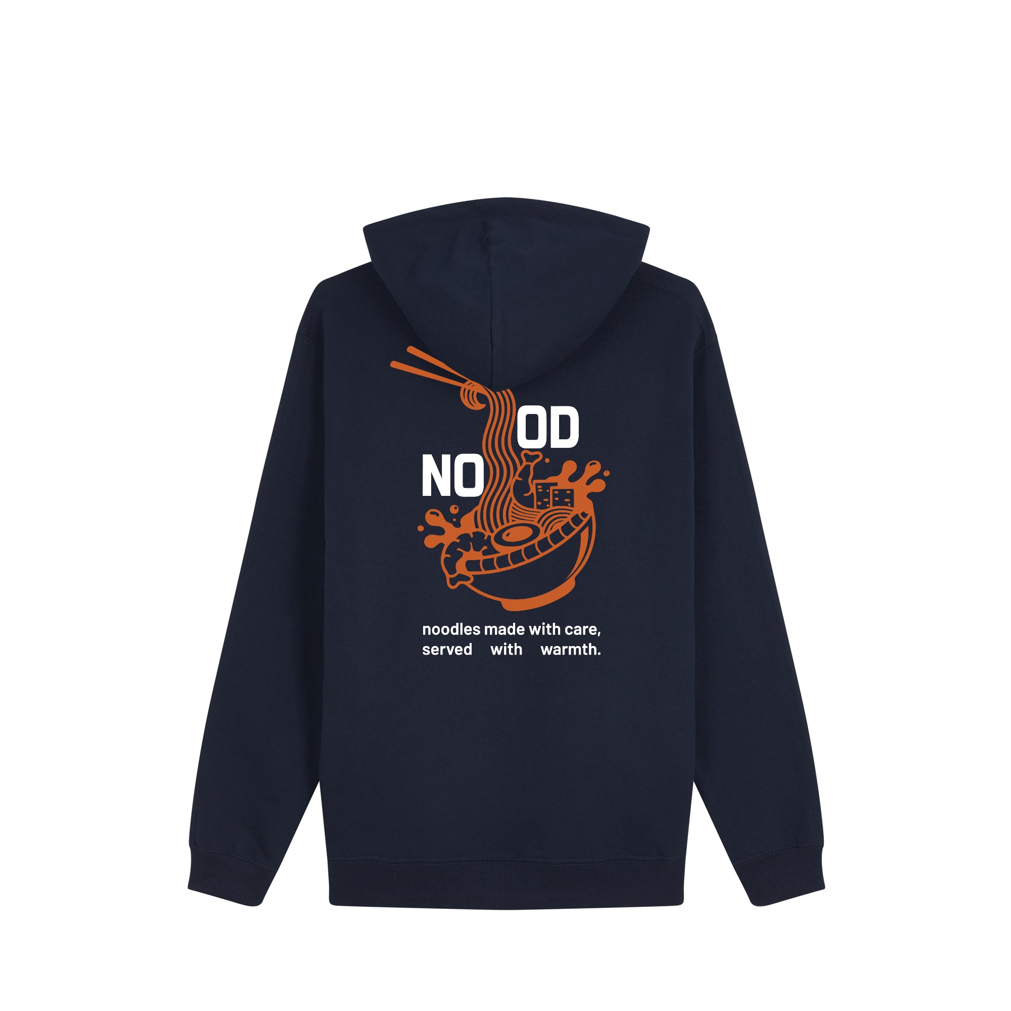 Noodles Hoodie — Navy Back | Wear Kazumi