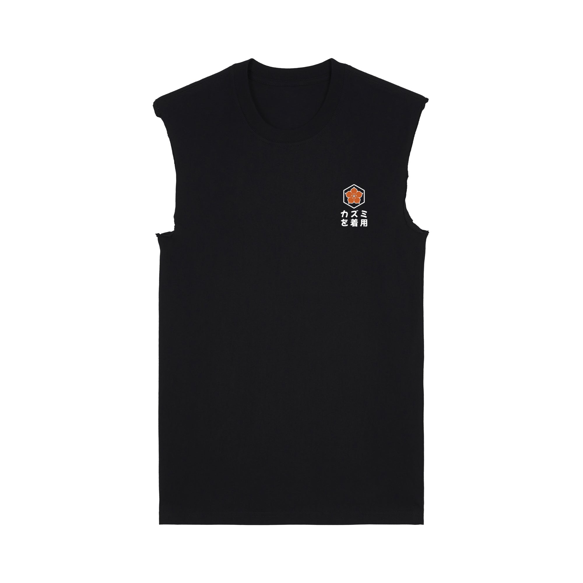 Noodles Muscle Tee — Black Front | Wear Kazumi