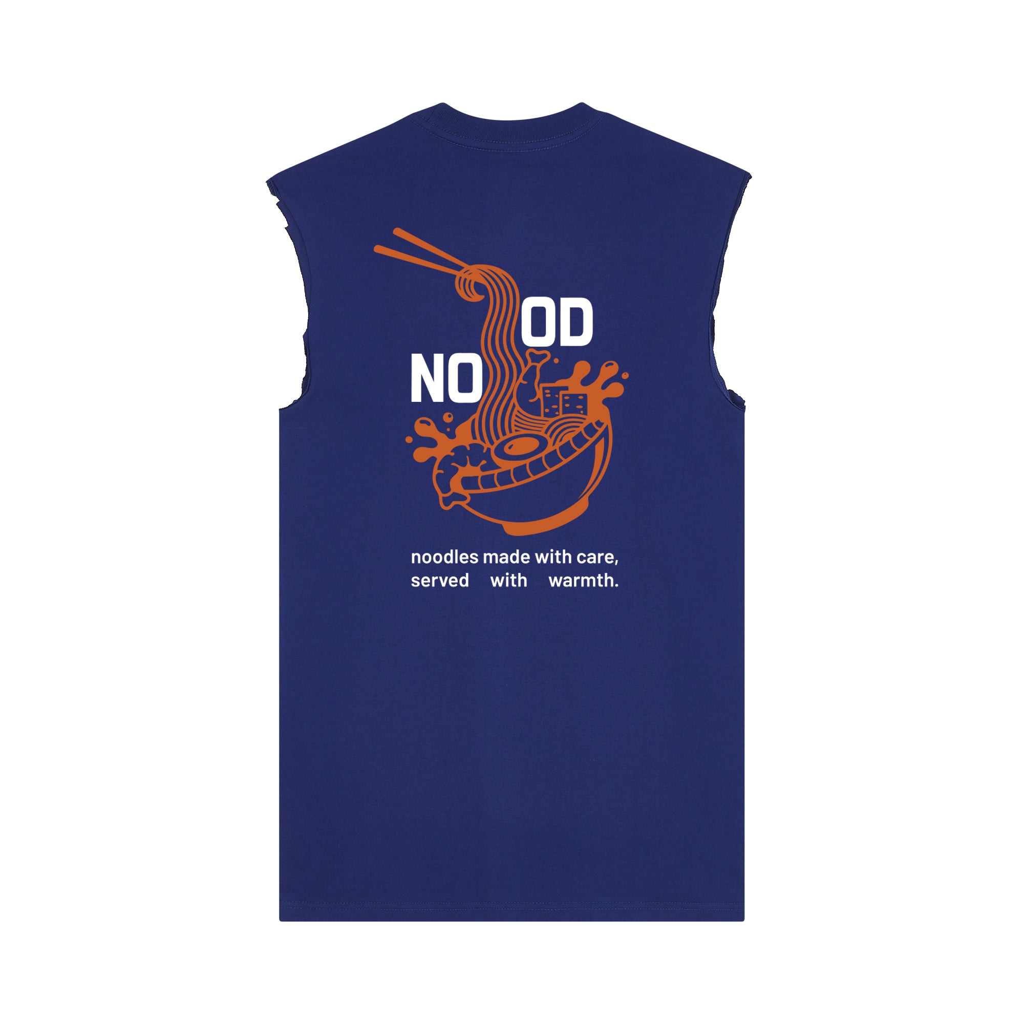 Noodles Muscle Tee — Blue Back | Wear Kazumi