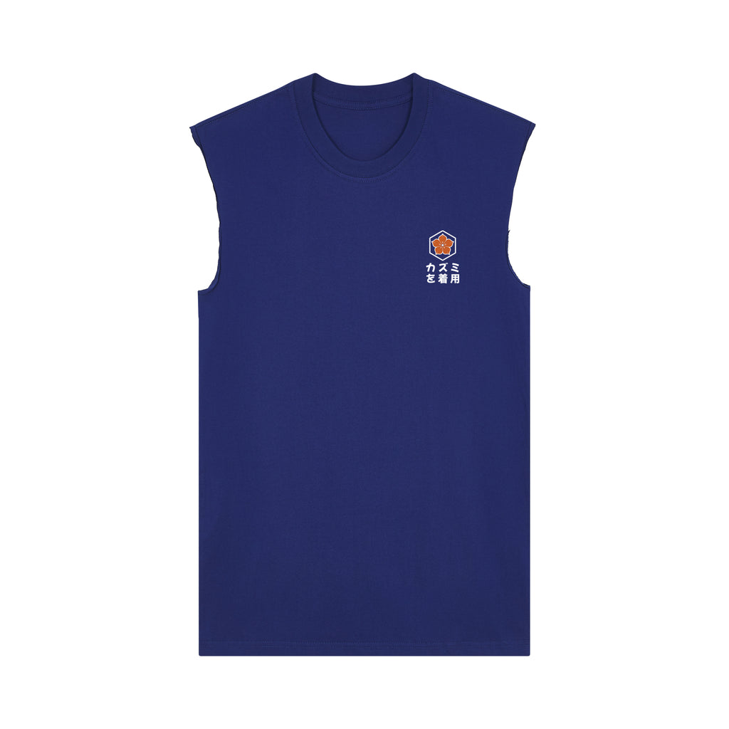 Noodles Muscle Tee — Blue Front | Wear Kazumi