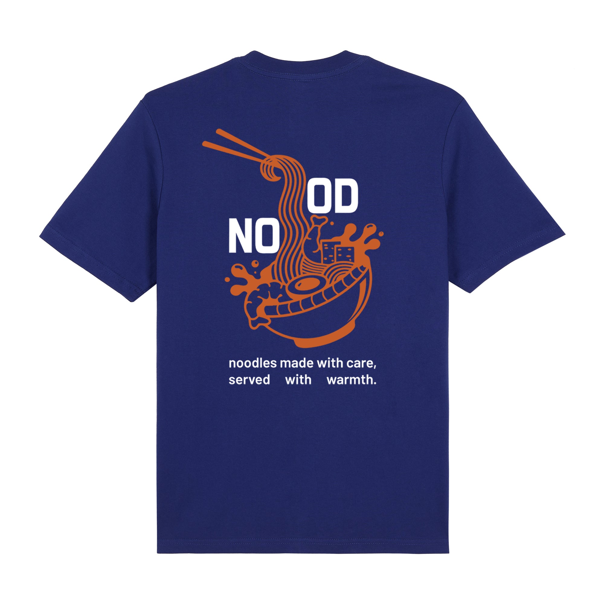 Noodles Premium T-Shirt — Blue Back | Wear Kazumi