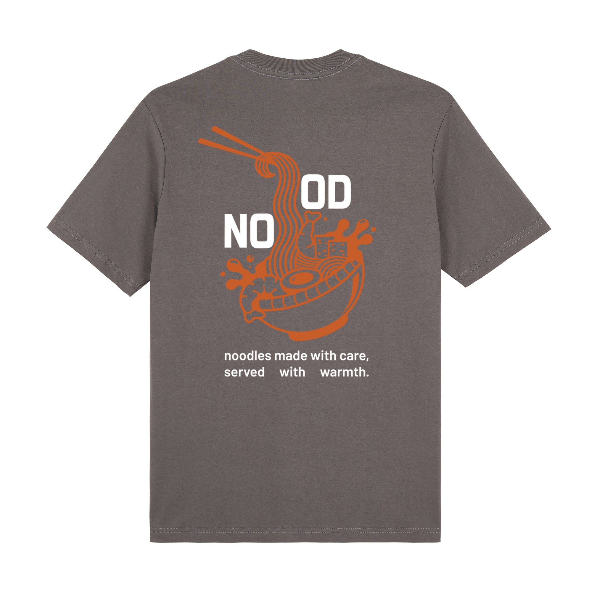 Noodles Premium T-Shirt — Gray Back | Wear Kazumi