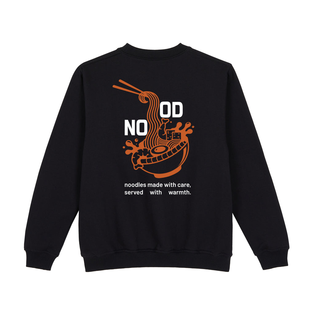 Noodles Sweatshirt — Black Back | Wear Kazumi