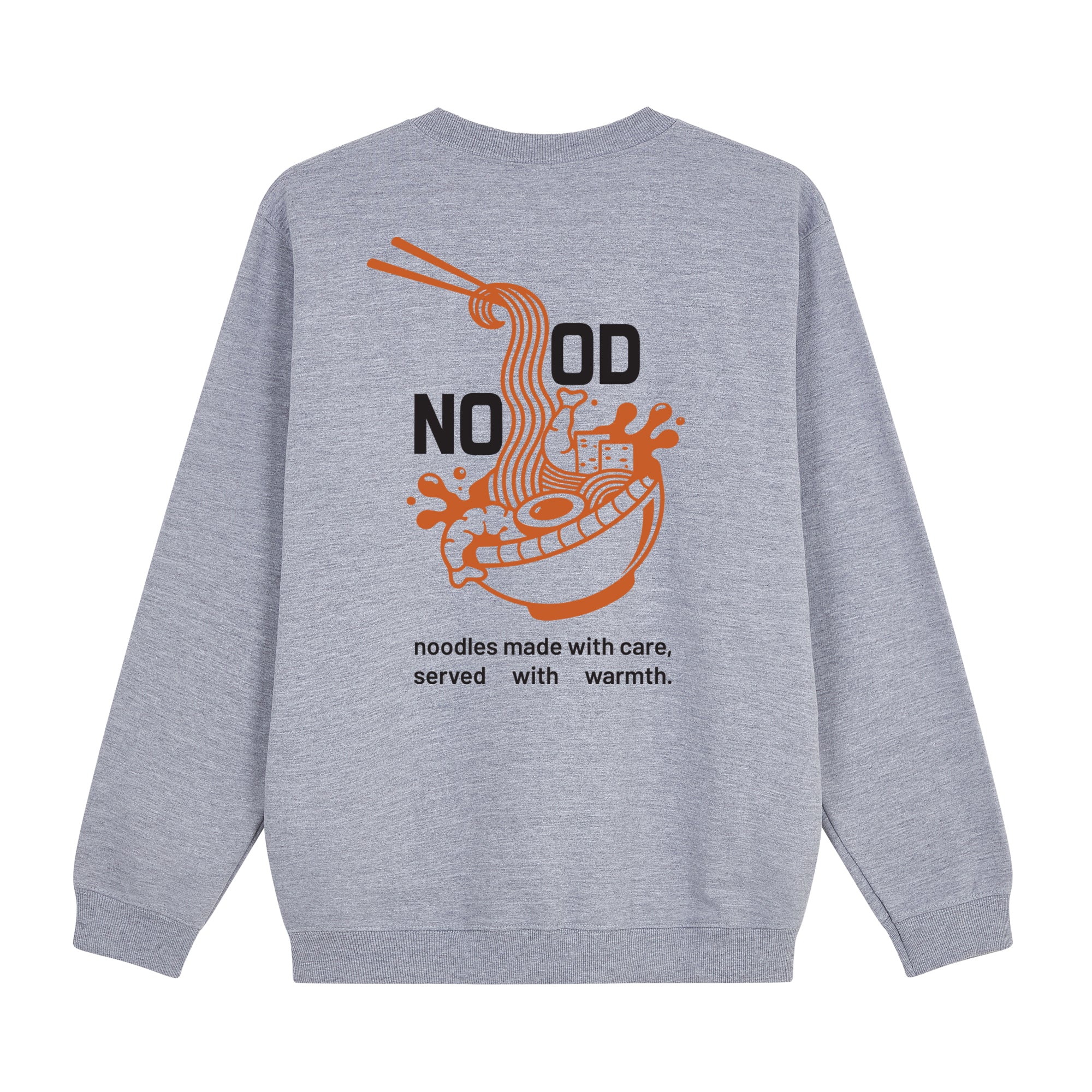 Noodles Sweatshirt — Gray Back | Wear Kazumi