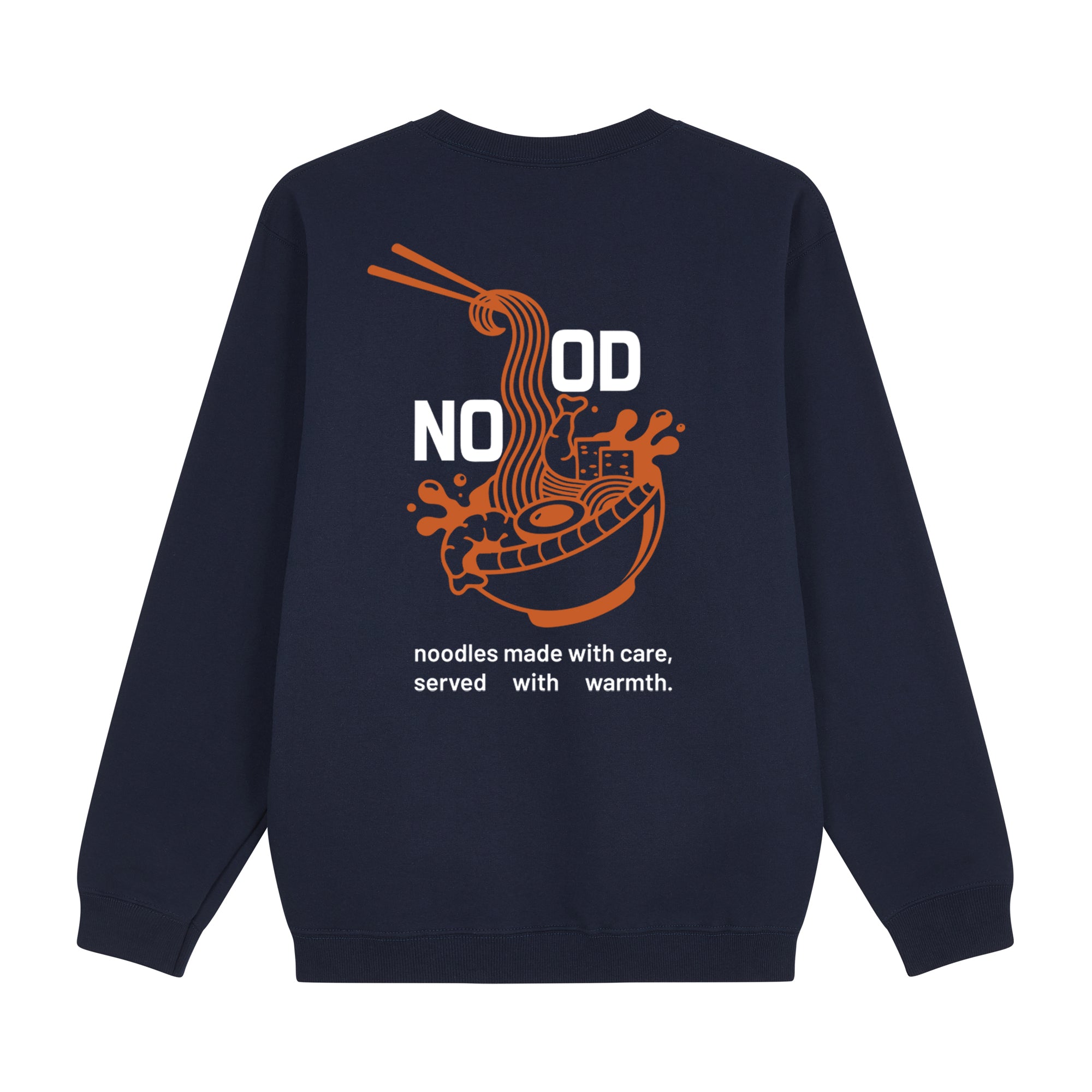 Noodles Sweatshirt — Navy Back | Wear Kazumi