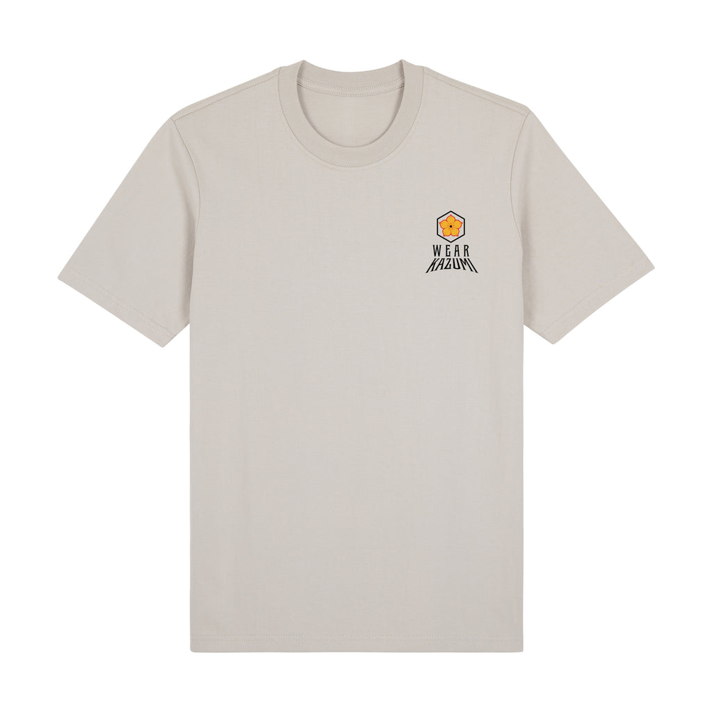 Oni Mask Premium T-Shirt — Beige Front | Wear Kazumi