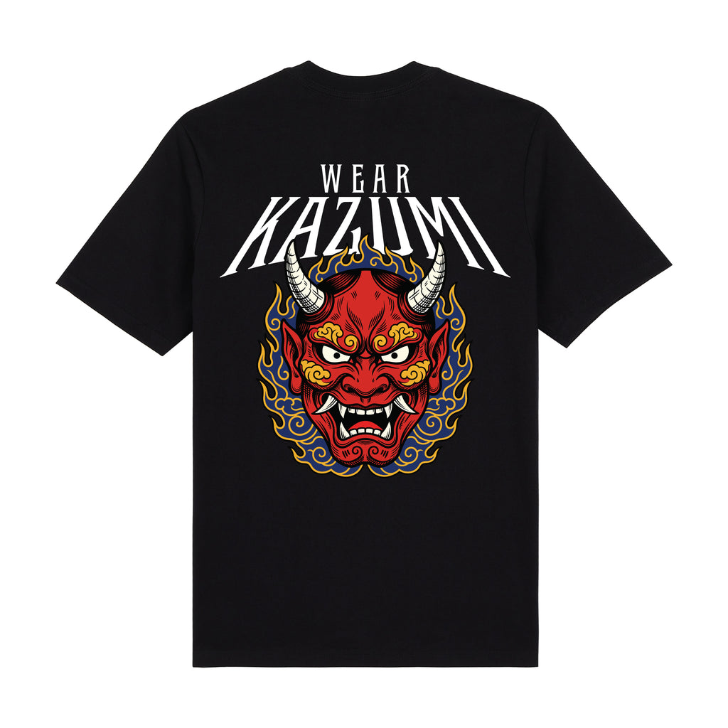 Oni Mask Premium T-Shirt — Black Back | Wear Kazumi
