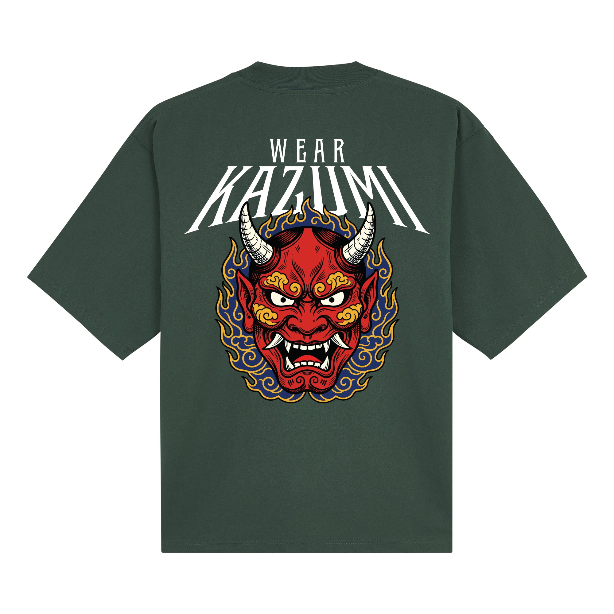 Oni Mask Pro Club — Dark Green Back | Wear Kazumi