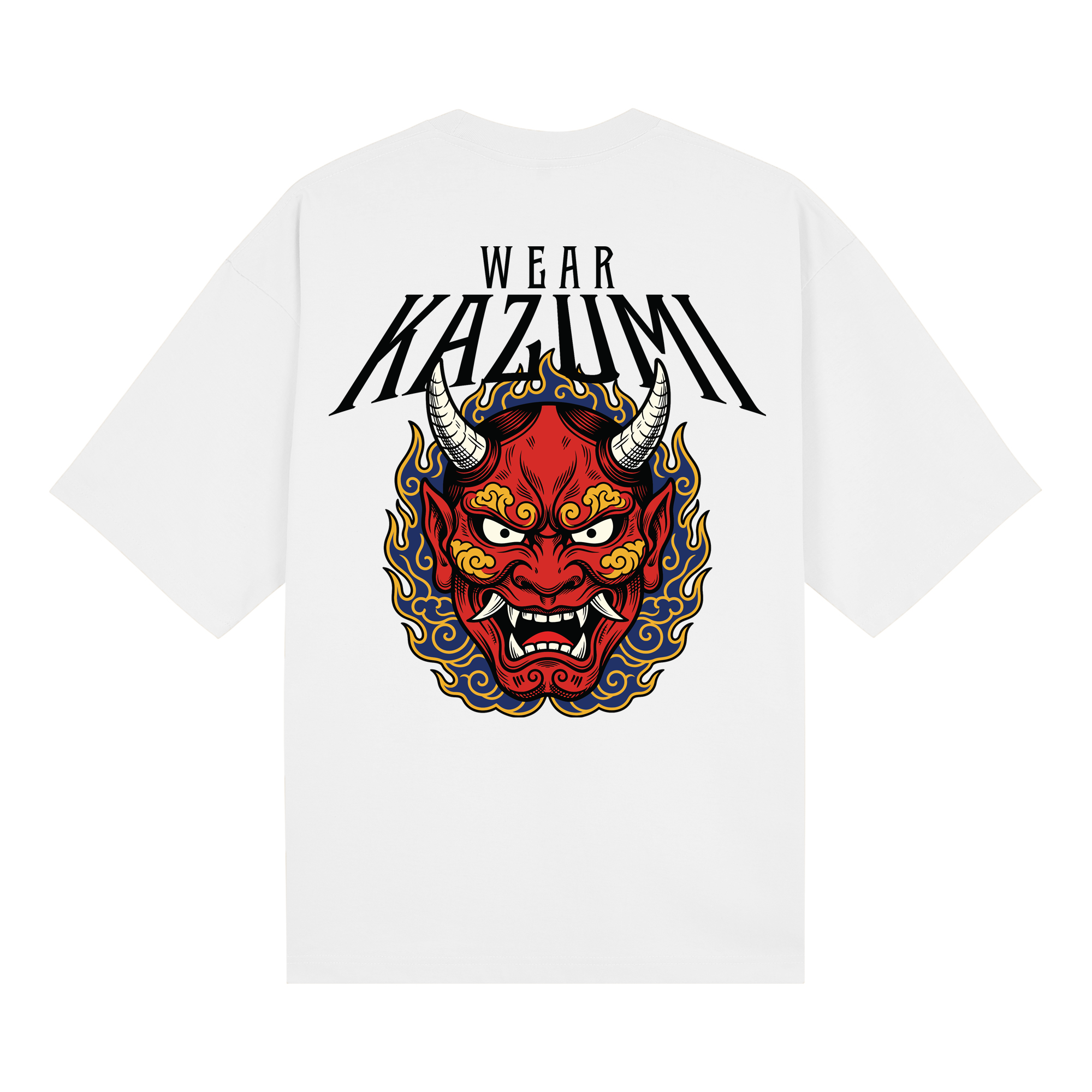 Oni Mask Pro Club — White Back | Wear Kazumi