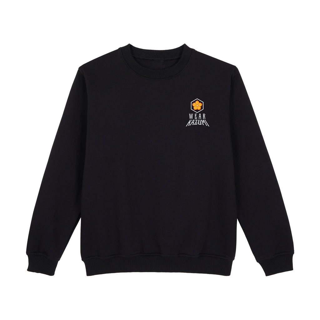 Oni Mask Sweatshirt — Black Front | Wear Kazumi
