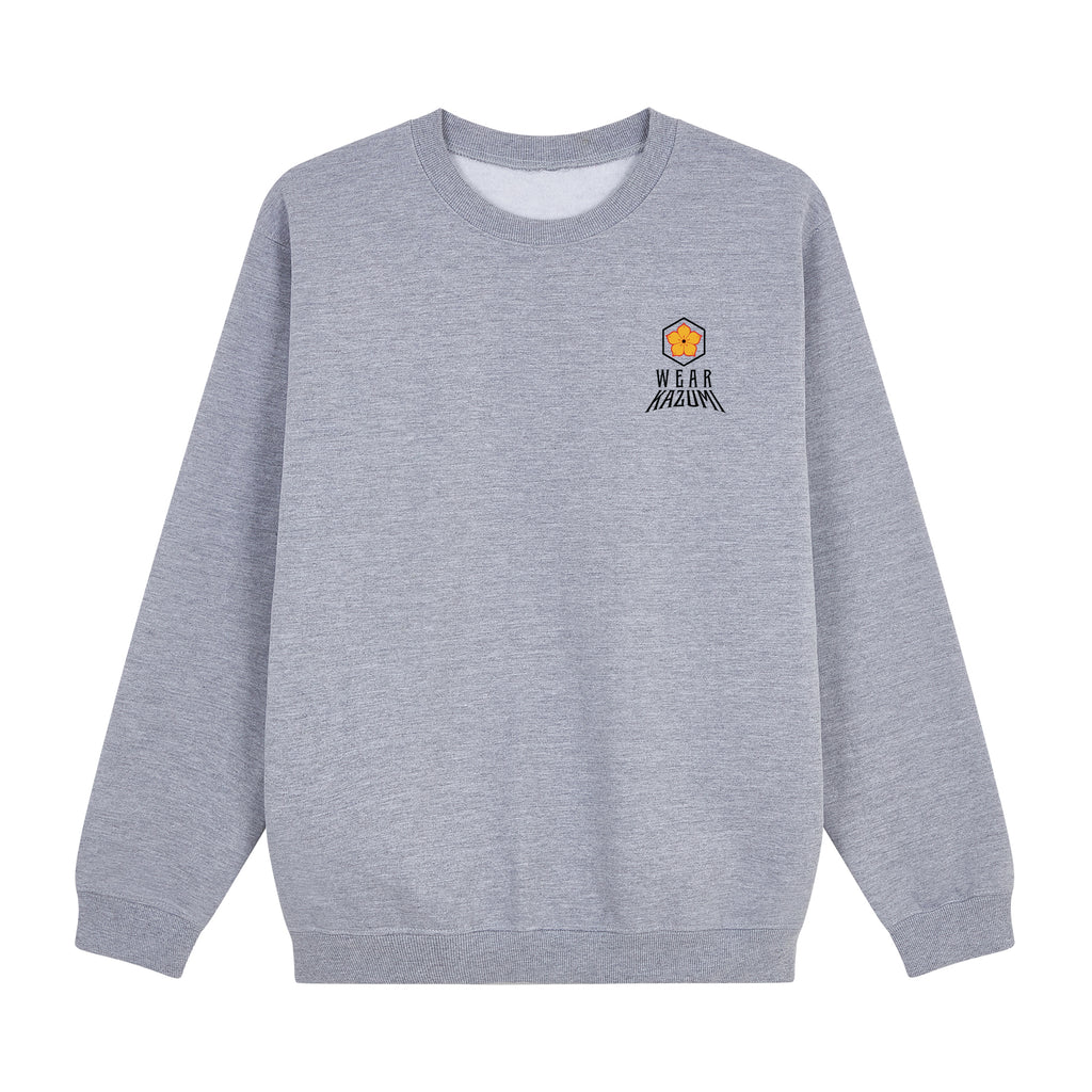 Oni Mask Sweatshirt — Gray Front | Wear Kazumi