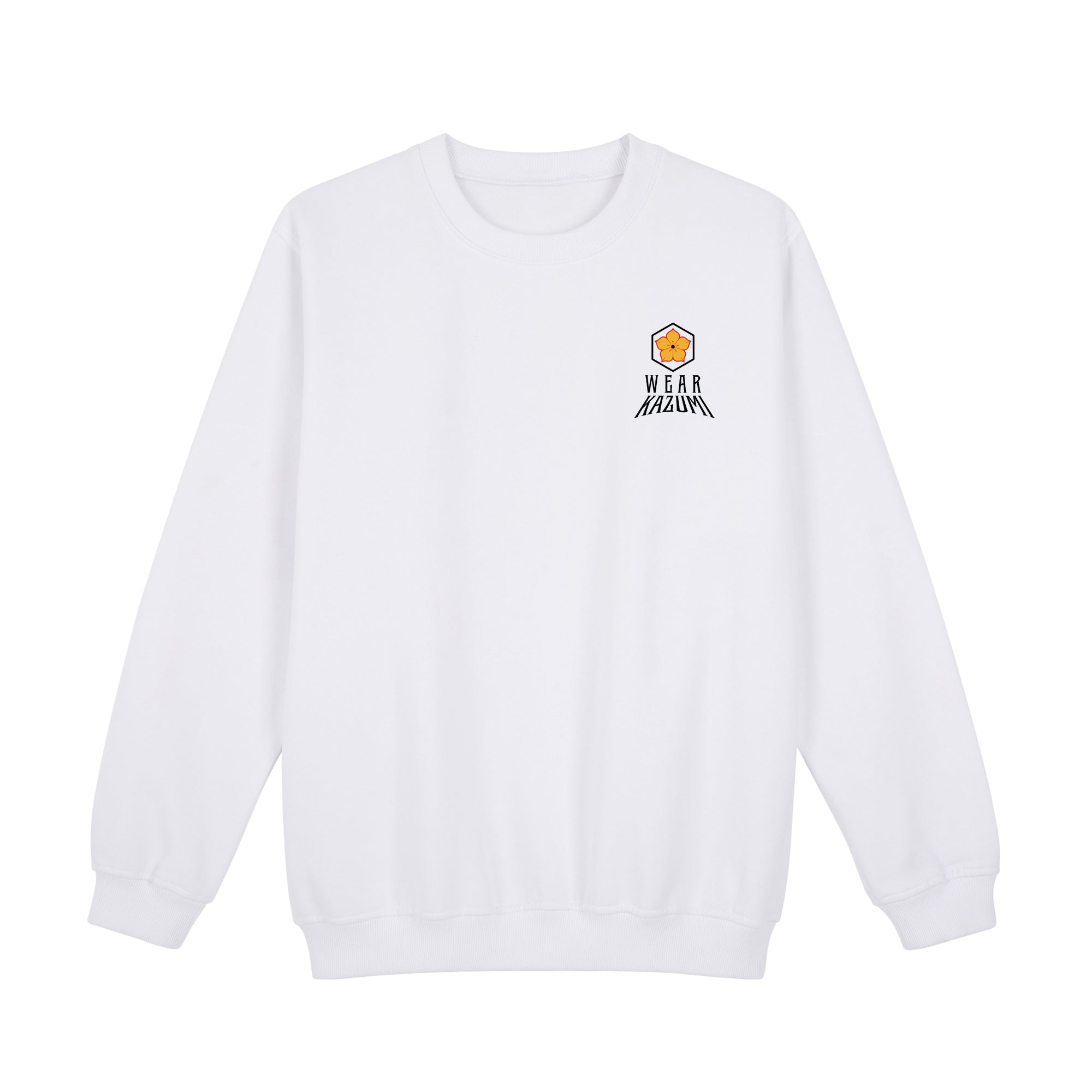 Oni Mask Sweatshirt — White Front | Wear Kazumi
