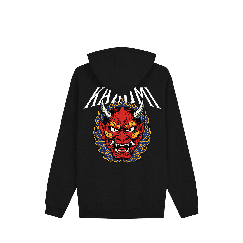 Oni Mask Hoodie — Black Back | Wear Kazumi