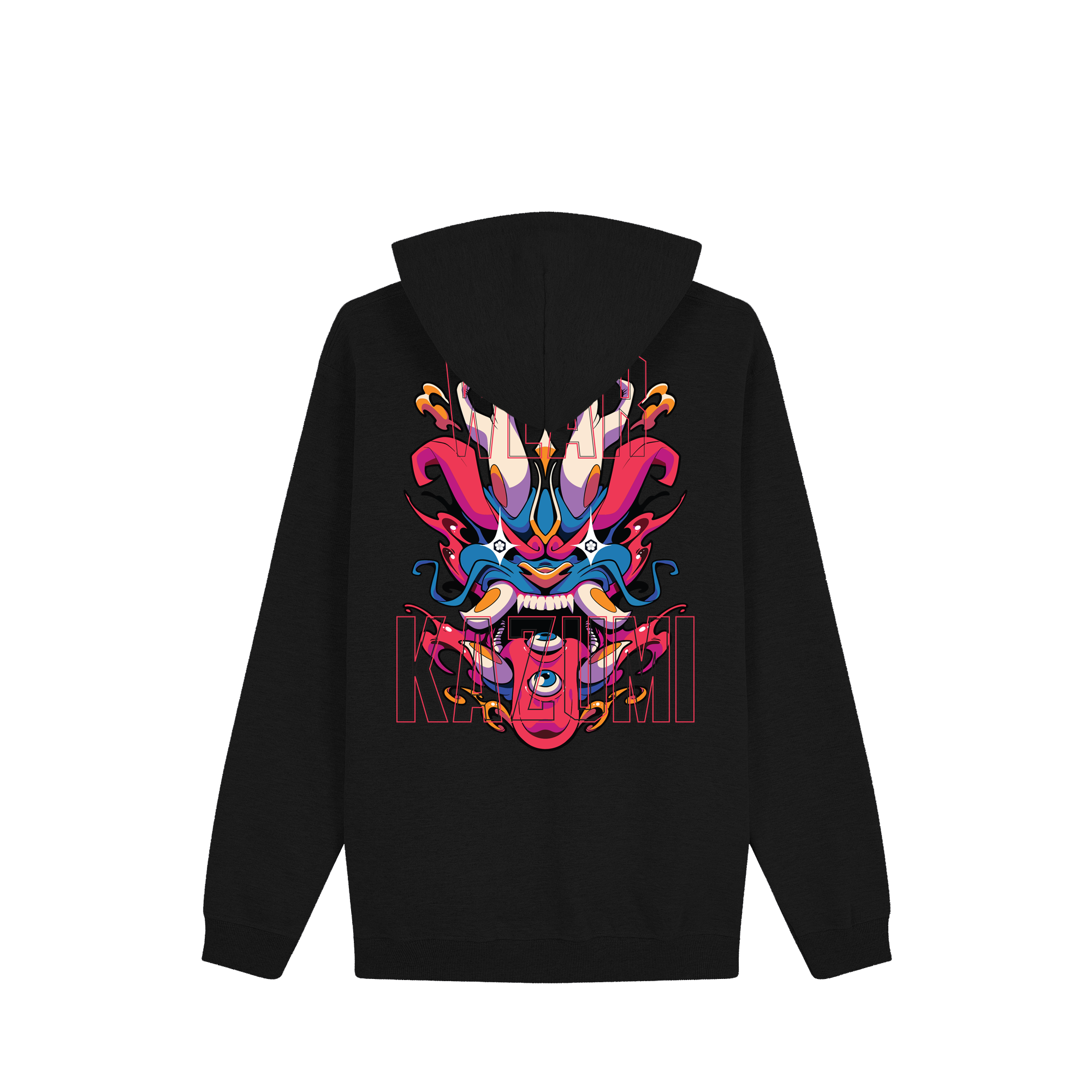 Ryu Hoodie — Black Back | Wear Kazumi