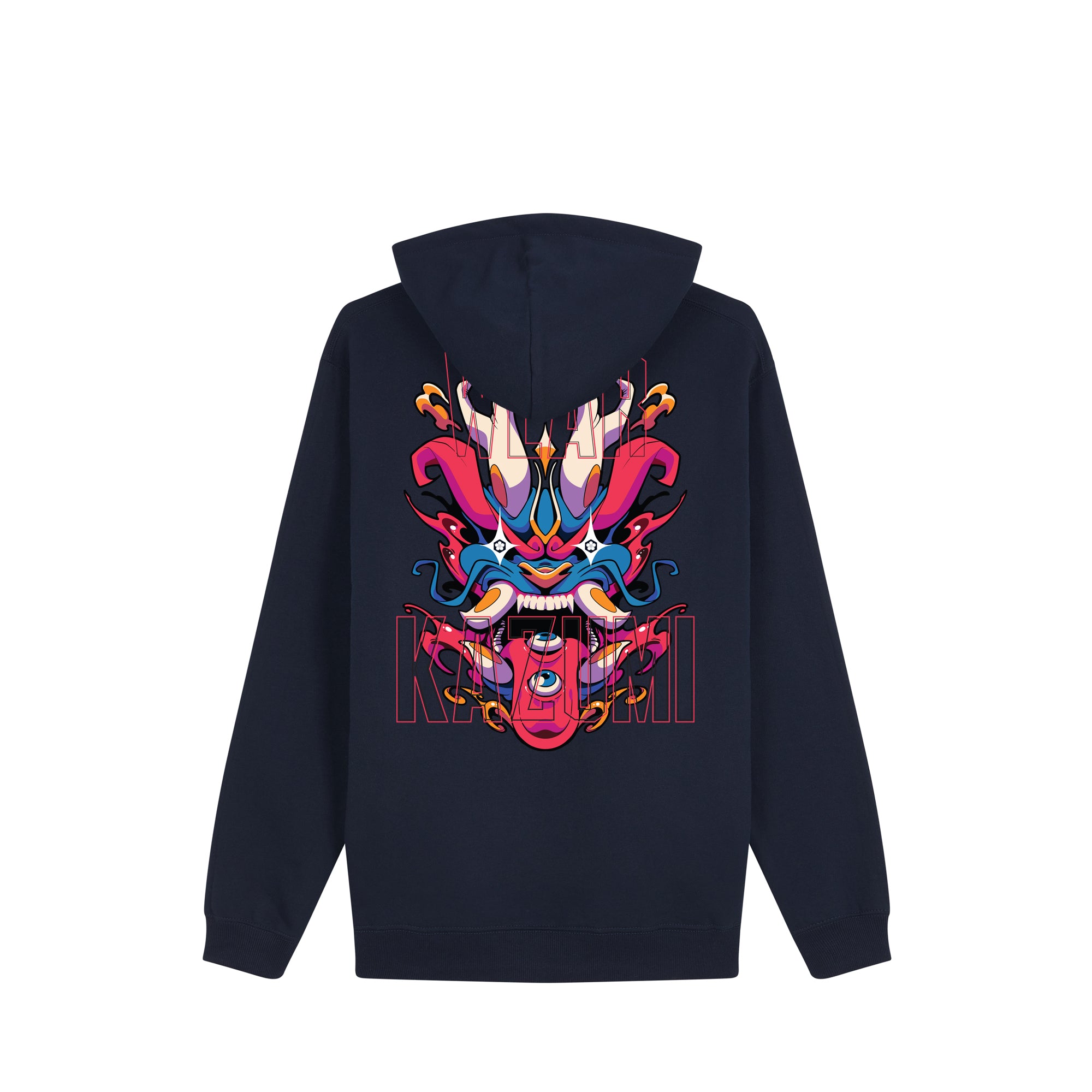 Ryu Hoodie — Navy Back | Wear Kazumi
