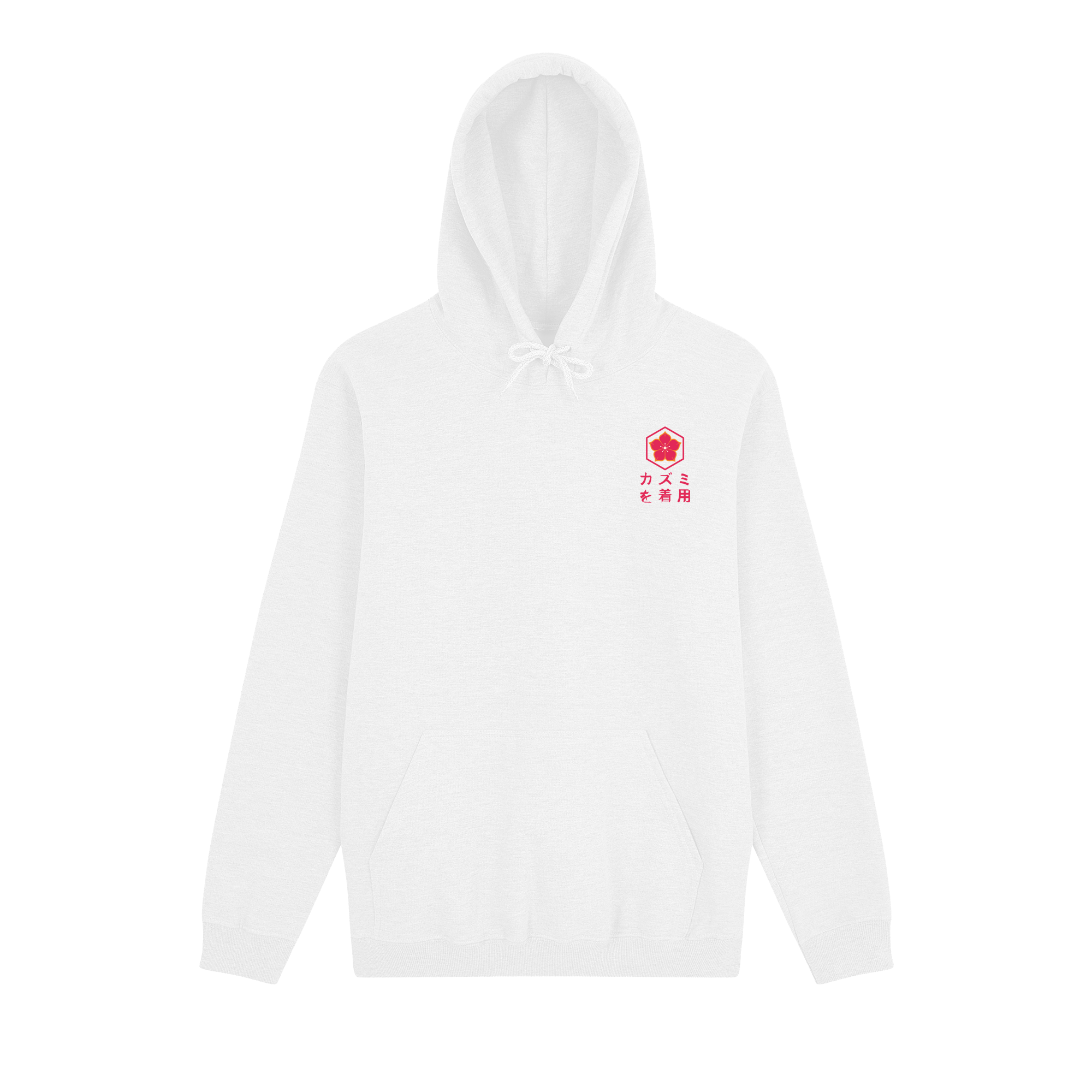 Ryu Hoodie — White Front | Wear Kazumi