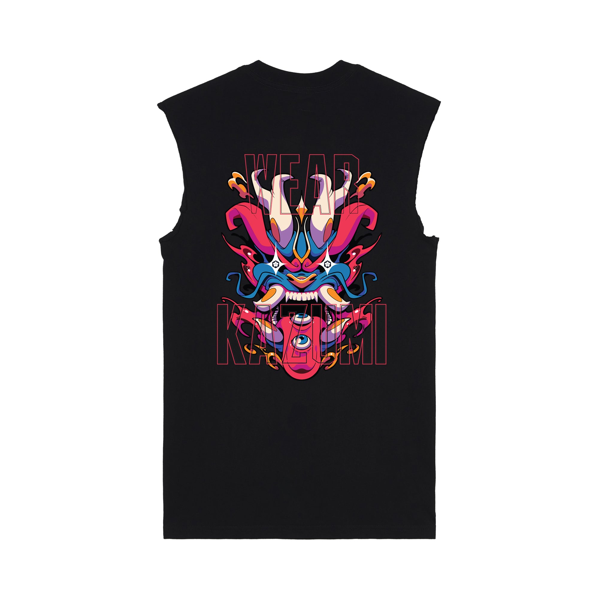 Ryu Muscle Tee — Black Back | Wear Kazumi
