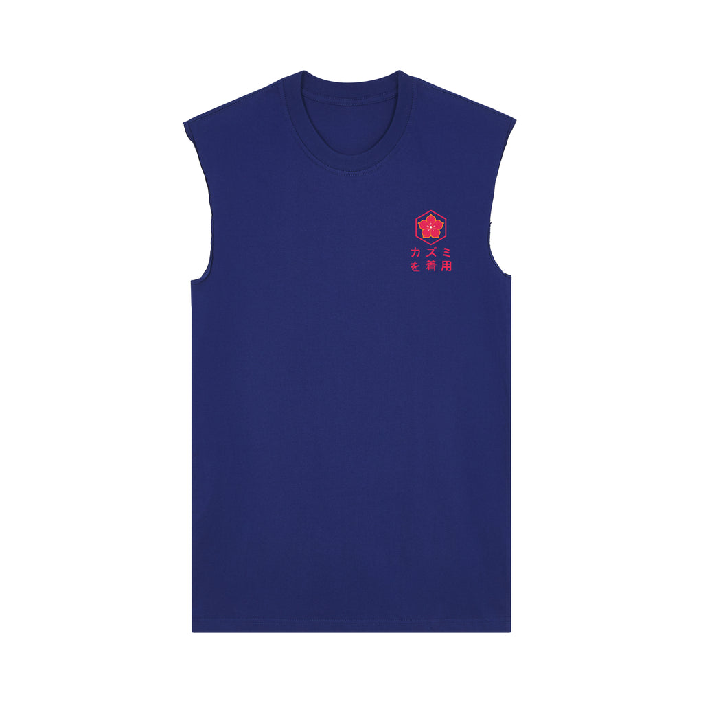 Ryu Muscle Tee — Blue Front | Wear Kazumi