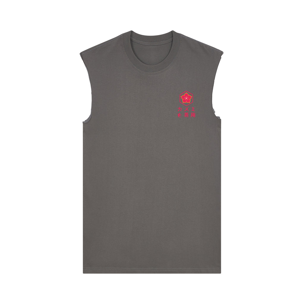 Ryu Muscle Tee — Gray Front | Wear Kazumi