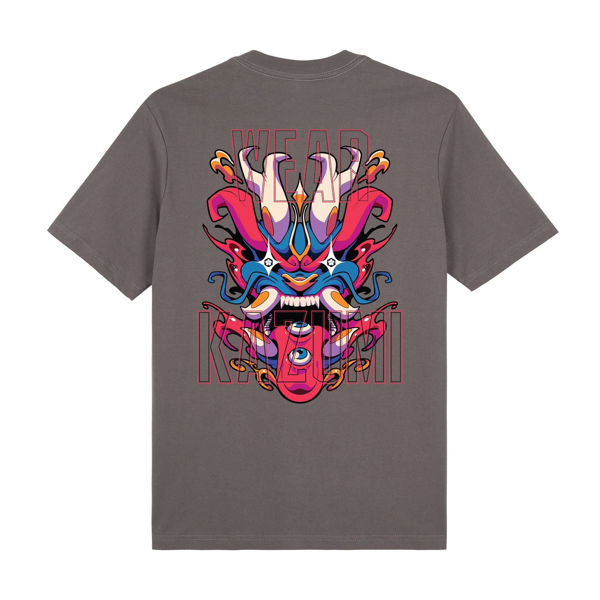 Ryu Premium T-Shirt — Gray Back | Wear Kazumi