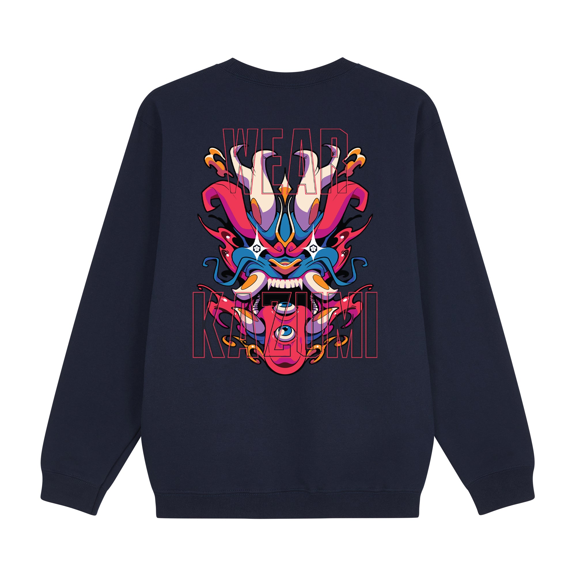 Ryu Sweatshirt — Navy Back | Wear Kazumi