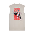 Sakana Muscle Tee — Oat Back | Wear Kazumi