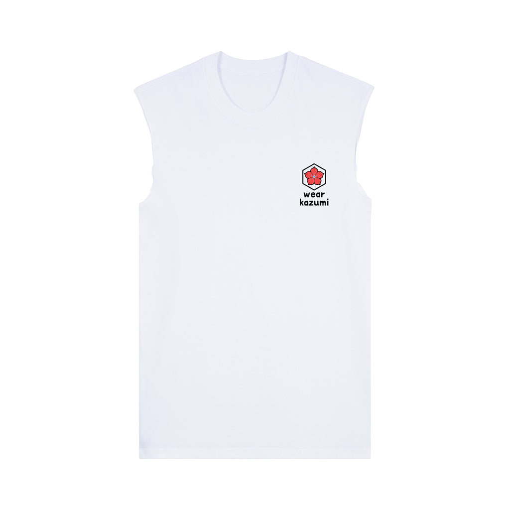 Sakana Muscle Tee — White Front | Wear Kazumi
