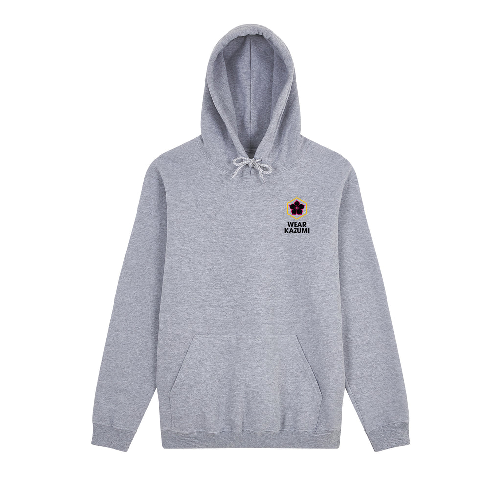 Shinobi Neko Hoodie — Gray Front | Wear Kazumi