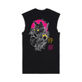 Shinobi Neko Muscle Tee — Black Back | Wear Kazumi