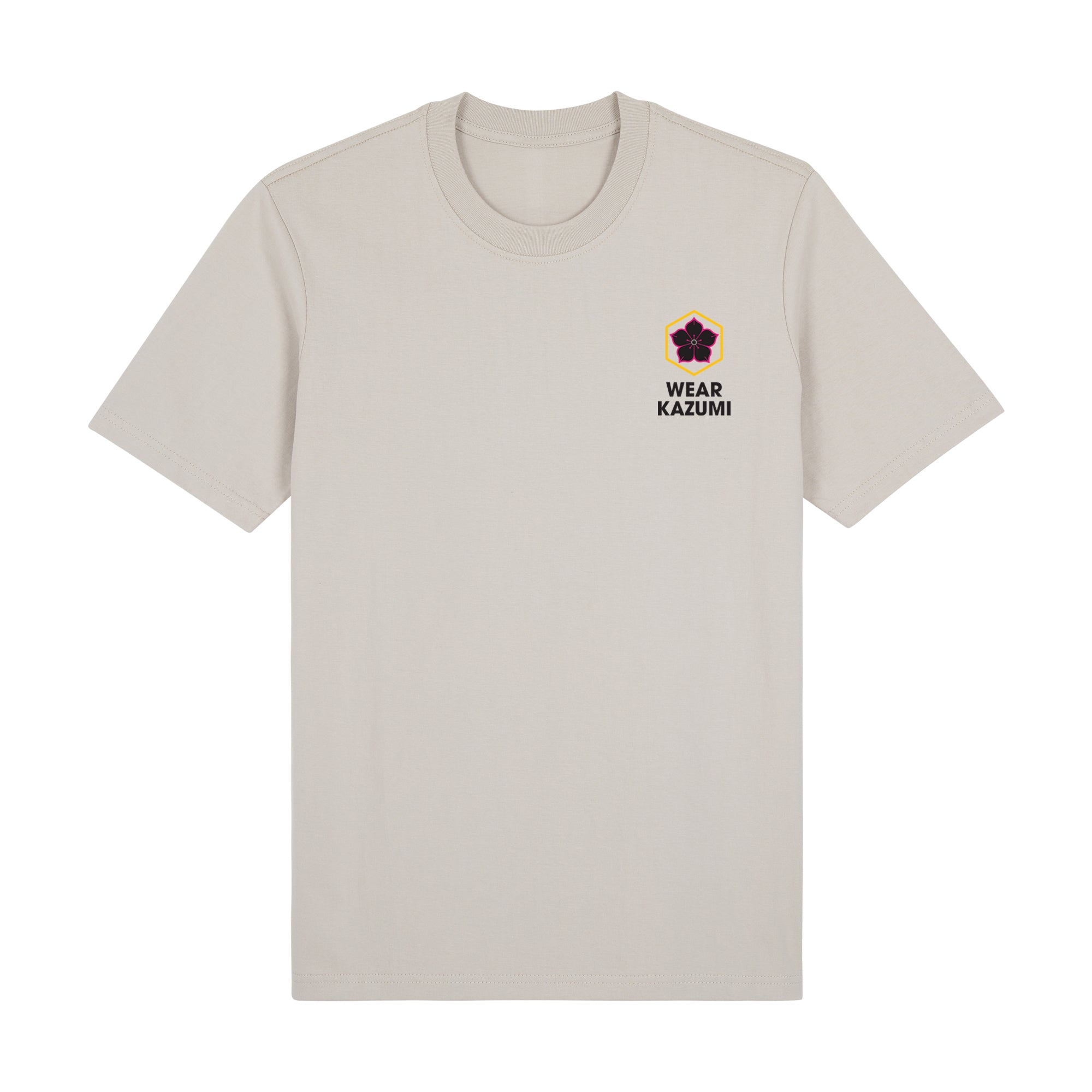 Shinobi Neko Premium T-Shirt — Beige Front | Wear Kazumi