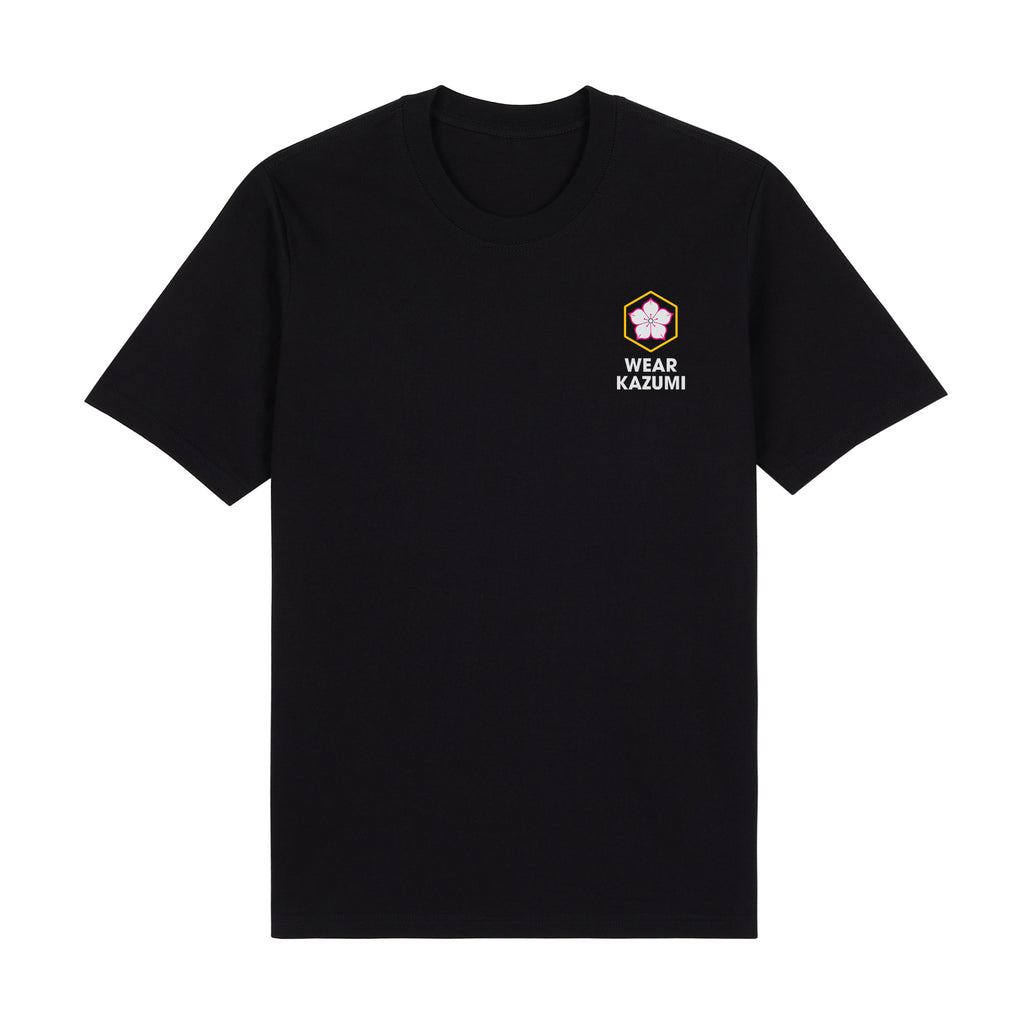 Shinobi Neko Premium T-Shirt — Black Front | Wear Kazumi