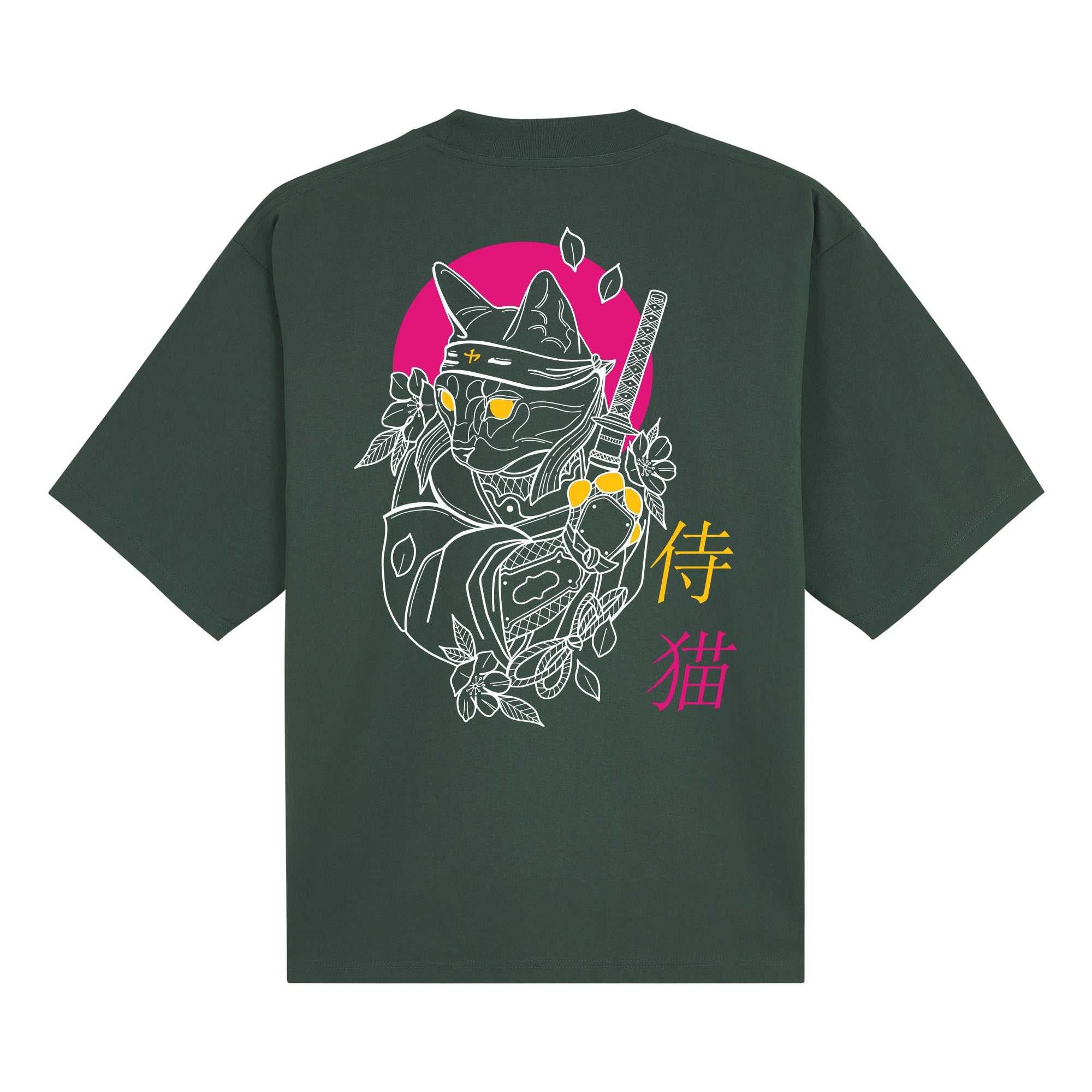 Shinobi Neko Pro Club — Dark Green Back | Wear Kazumi