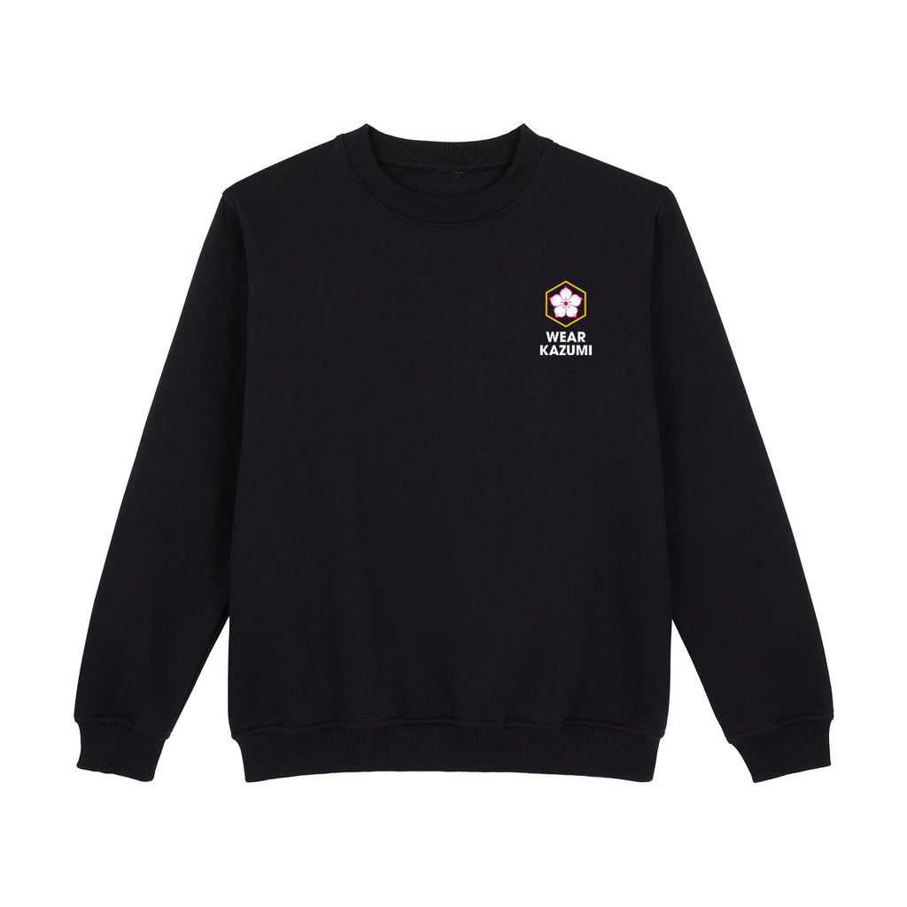 Shinobi Neko Sweatshirt — Black Front | Wear Kazumi