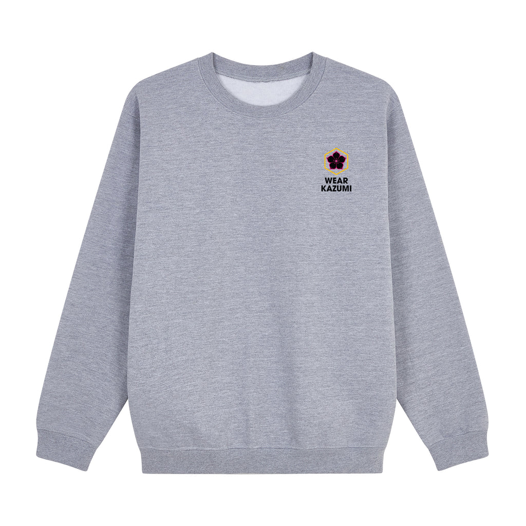 Shinobi Neko Sweatshirt — Gray Front | Wear Kazumi