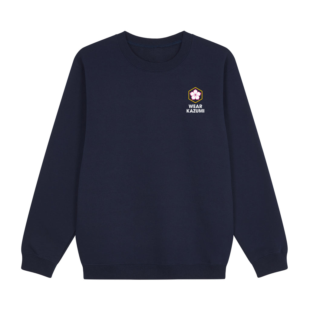 Shinobi Neko Sweatshirt — Navy Front | Wear Kazumi