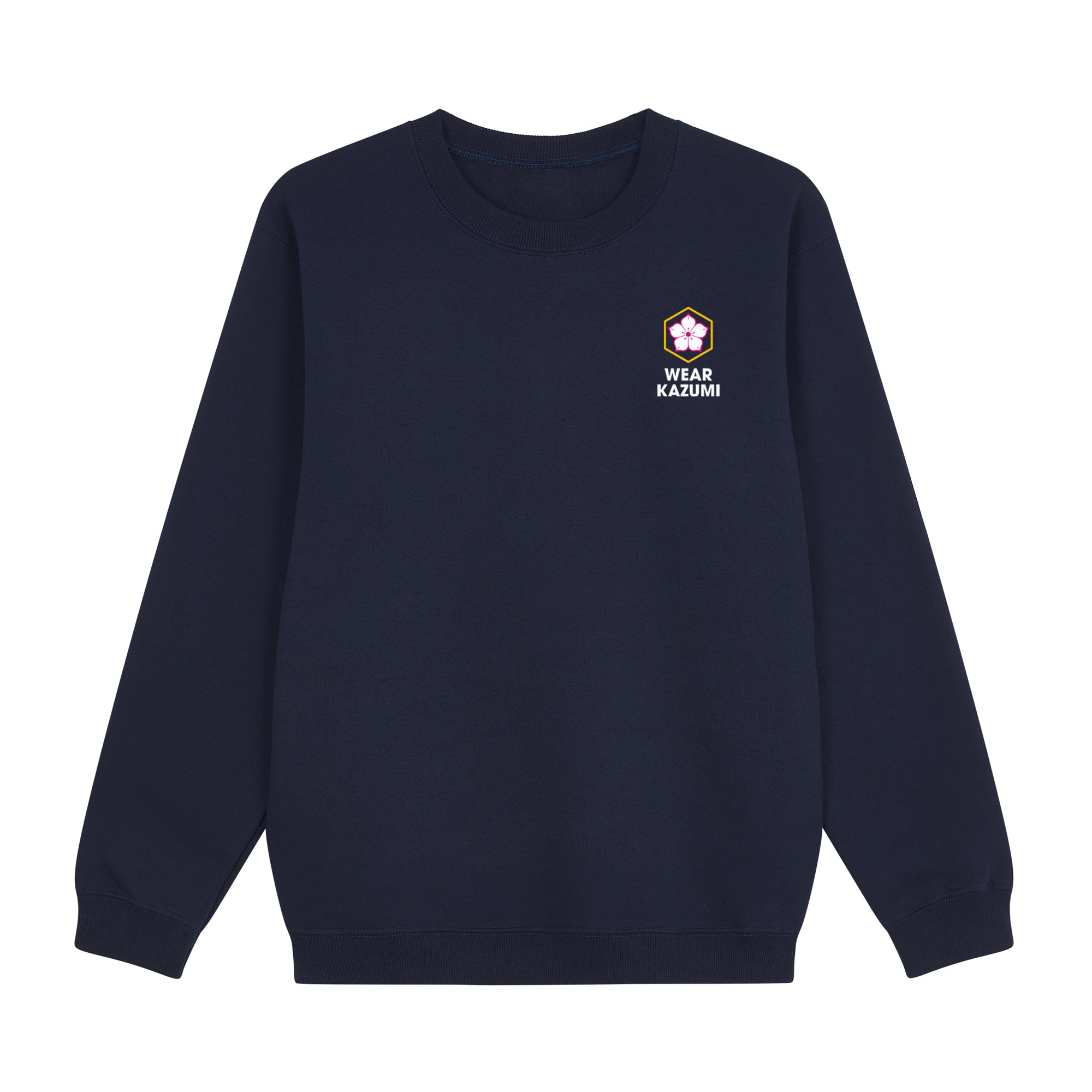 Shinobi Neko Sweatshirt — Navy Front | Wear Kazumi