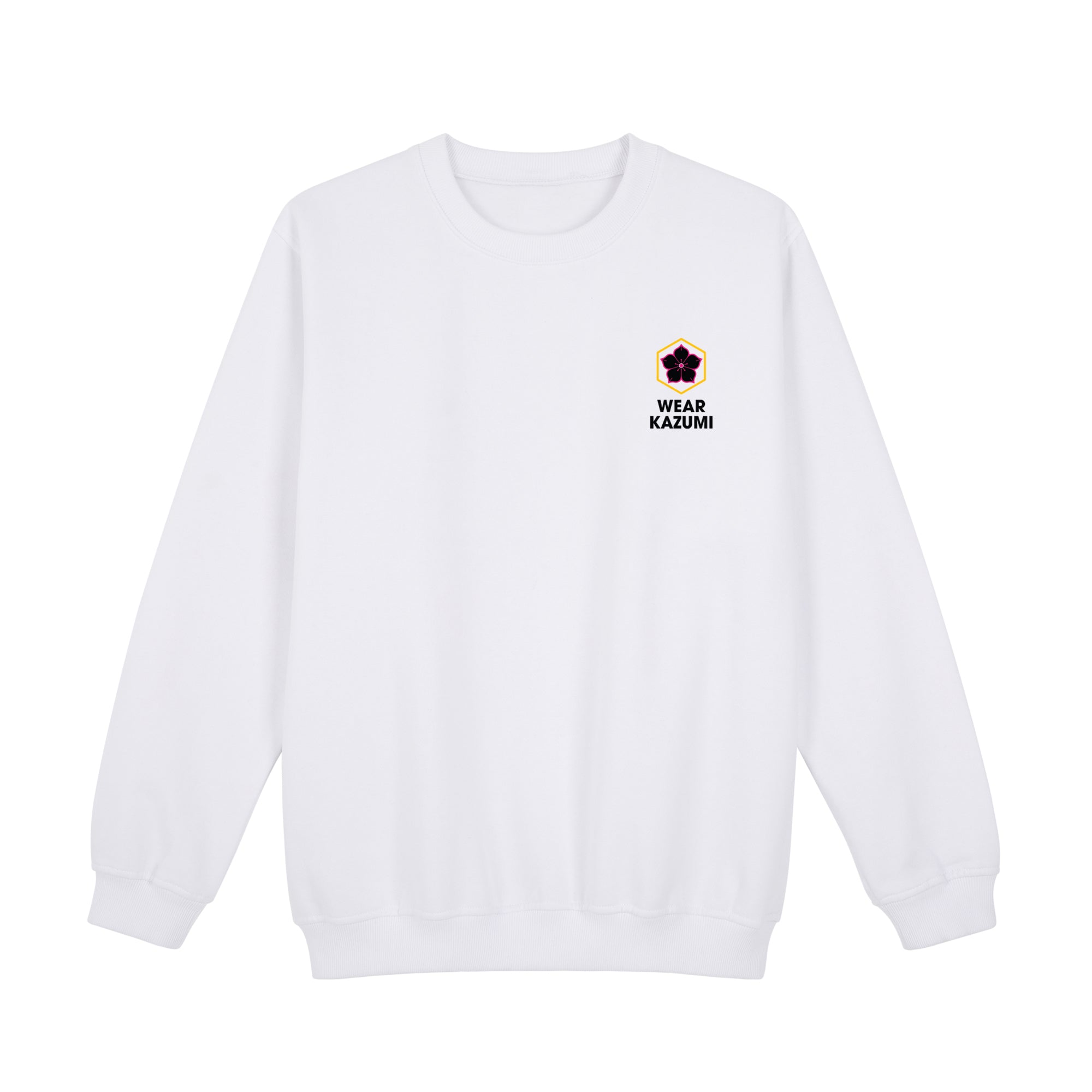 Shinobi Neko Sweatshirt — White Front | Wear Kazumi