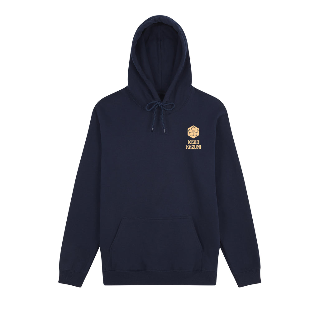 Tiger Hoodie — Navy Front | Wear Kazumi